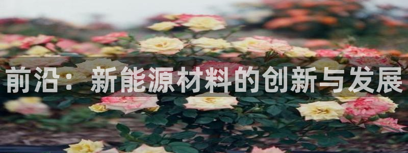 新宝gg博彩：前沿：新能源材料的创新与发