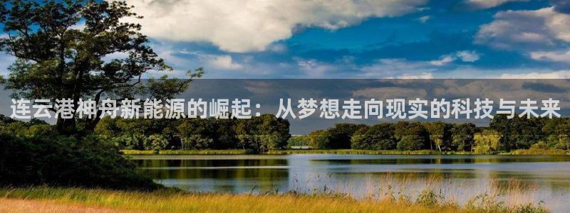 新宝GG程355051:连云港神舟新能源的崛起:从梦想走向现